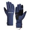 HUNTRANGE A037 Plus Velvet Sports Guantes impermeables para montar con pantalla táctil a prueba de viento, tamaño: M (azul marino)