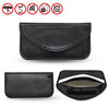 Bolsa de protección de señal de fibra de carbono Bolsa de llave de teléfono RFID a prueba de radiación 20 x 10 cm (Negro)
