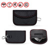 Caja de tarjeta RFID de fibra de carbono Bolsa de protección de señal de llave de coche a prueba de radiación 11,5 x 7,5 cm