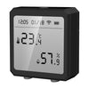 Equipo de sensor de medidor de temperatura y humedad Wifi Sensor de temperatura y humedad de aplicación de graffiti para hogar inteligente (negro)