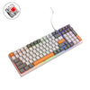 ZIYOU LANG K3 Juego de 100 teclas Teclado mecánico con cable brillante, Longitud del cable: 1,5 m, Estilo: Bee Version Red Axis