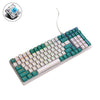 ZIYOU LANG K3 Juego de 100 teclas Teclado mecánico con cable brillante, Longitud del cable: 1,5 m, Estilo: Agua Verde Versión de conexión en caliente Eje verde