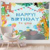 Tapiz de decoración de fiesta con fondo de foto de feliz cumpleaños, tamaño: 100x75cm(GT56-3)