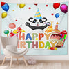 Tapiz de decoración de fiesta con fondo de foto de feliz cumpleaños, tamaño: 150x100cm(GT56-6)