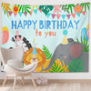 Tapiz de decoración de fiesta con fondo de foto de feliz cumpleaños, tamaño: 150x130cm(GT56-5)