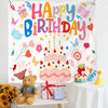Diseño de cumpleaños Paño colgante Niños Foto Paño de pared, Tamaño: 150x180cm Terciopelo(3)