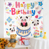 Diseño de cumpleaños Paño colgante Niños Foto Paño de pared, Tamaño: 150x180cm Terciopelo(5)