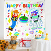 Diseño de cumpleaños Paño colgante Niños Foto Paño de pared, Tamaño: 150x180cm Terciopelo(10)