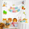 Diseño de cumpleaños Paño colgante Niños Foto Paño de pared, Tamaño: 150x180cm Terciopelo(34)