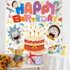 Diseño de cumpleaños Paño colgante Niños Foto Paño de pared, Tamaño: 150x200cm Terciopelo(9)