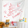 Diseño de cumpleaños Paño colgante Niños Foto Paño de pared, Tamaño: 150x230cm Terciopelo(32)
