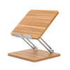 AP-2DP Soporte de escritorio para tableta de madera elevable para computadora portátil (madera oscura)