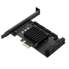 PCIE X1 a 10 puertos SATA3.0 tarjeta rotativa computadora escritorio disco duro de estado sólido