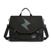 LUCKYBAT Laptop Bag Airbag Anti-drop Crossbody Bolso, Tamaño: L 16 Pulgadas (Black Lightning)