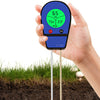 LY201 Instrumento de prueba de PH del suelo Probador de humedad y humedad Termómetro de plantación de jardinería (Azul)