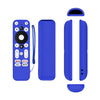 Para ONN Android TV 4K UHD Streaming Device Y55 Cubierta de control remoto de silicona anticaída (Azul)