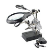 Lupa de mantenimiento de soporte auxiliar de iluminación LED 16129-C 2.5X / 7.5X / 10X (enchufe de EE. UU.)