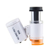 Microscopio óptico de detección de billetes 9882(RD) 60X Mini HD con luz LED, color: blanco