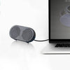 Tarjeta de sonido USB 5002 Altavoces pequeños para computadora Mini audio de escritorio (negro)