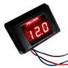 DES-2 Medidor de voltaje de batería de automóvil DC LED Pantalla digital 12V Motocicleta RV Yacht Medidor de voltaje Detector (Rojo)