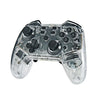 Para Switch Pro Wireless Bluetooth Gamepad con función de activación de luz LED (transparente)