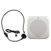 Rolton K400 Mini altavoz de audio Megáfono Amplificador de voz Soporte FM Radio TF MP3 (Blanco)