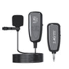 Micrófono en vivo con cancelación de ruido Lavalier inalámbrico Bluetooth 2.4G (negro)