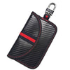 Bolsa de llave RFID antirrobo de identificación de frecuencia de radio de coche multifuncional (fibra de carbono)