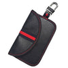 Bolsa de llave RFID antirrobo de identificación de frecuencia anti-radio de coche multifuncional (negro cortical)