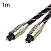 EMK HB/A6.0 Interfaz SPDIF Cable de fibra óptica de audio digital de alta definición, longitud: 1 m (neto blanco y negro)