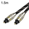 Cable de fibra óptica de audio digital de alta definición con interfaz SPDIF EMK HB/A6.0, longitud: 1,5 m (neto blanco y negro)
