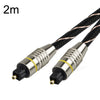 Cable de fibra óptica de audio digital de alta definición con interfaz SPDIF EMK HB/A6.0, longitud: 2 m (neto blanco y negro)