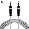 EMK QH4.0 Mini Toslink Interfaz de 3,5 mm SPDIF Fibra de audio óptica, Longitud: 1 m (Negro)