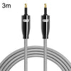 EMK QH4.0 Mini Toslink Interfaz de 3,5 mm SPDIF Audio Fibra óptica, Longitud: 3 m (Negro)