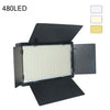 E600 Temperatura de 3 colores 40W 3200K-5600K Luces LED de panel plano Luz de relleno de transmisión en vivo, enchufe de la UE