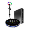 Cabina de fotos con luz de relleno RGB de 100 cm que gira el soporte de giro de la foto de la cámara con estuche de vuelo