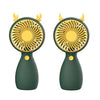 2 uds MLS6035 Mini USB de carga con ventilador pequeño con cordón, estilo de entrega aleatoria (verde)