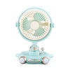 Ventilador para mascotas lindo para el hogar Ventilador de luz nocturna de escritorio USB (Azul)