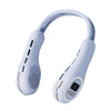 S57 Deportes al aire libre RGB Ventilador de cuello colgante Mini ventilador USB sin aspas portátil plegable (Clove Purple)