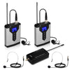 Q6 1 Drag 2 Wireless Lavalier Head Wear USB Computadora Grabación Micrófono Teléfono en vivo SLR Lavalier Micrófono