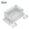 2 uds interruptor modificado parte IP66 carcasa impermeable orificio superior transparente PG7 + puerto de cableado
