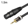 Cable de audio de micrófono de tarjeta de sonido hembra de 3,5 mm a Caron, longitud: 1,5 m