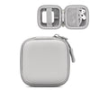 Baona BN-F001 Bolsa de almacenamiento de disco U para cable de auriculares digital de cuero, Especificación: Cuadrado pequeño gris