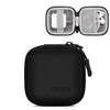 Baona BN-F001 Bolsa de almacenamiento de disco en U para cable de auriculares digital de cuero, Especificación: Cuadrado pequeño negro