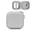Baona BN-F017 Bolsa de almacenamiento de disco U para cable de auriculares digital de cuero, Especificación: Cuadrado grande gris