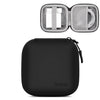 Baona BN-F017 Bolsa de almacenamiento de disco en U para cable de auriculares digital de cuero, Especificación: Cuadrado grande negro