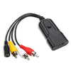 Convertidor K13W HDMI a AV 1080P HD, longitud del cable: 0,5 m (negro)