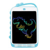 Tablero de escritura LCD de dinosaurio de dibujos animados de 10 pulgadas tablero de pintura colorido para niños (azul claro)