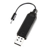 Cable de carga de batería de litio de 3,7 V y 2,0 mm con conector recto y protección contra polaridad inversa (10 cm)