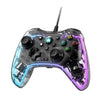 S03 Glare Gamepad con cable transparente para Nintendo Switch/Sony PS/Computer (Blanco)